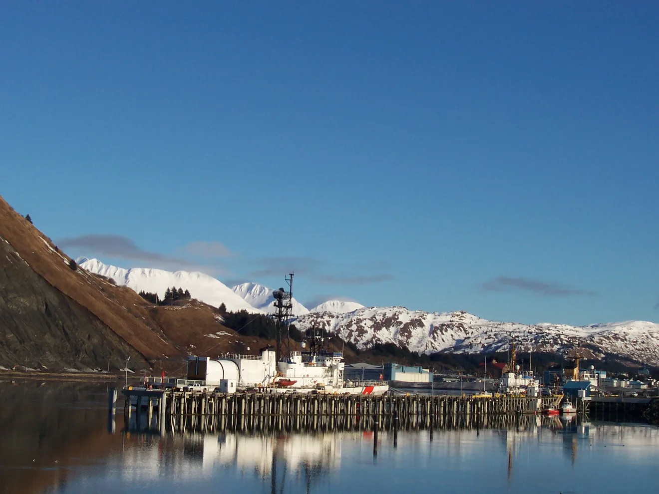 Coast Guard Base Kodiak. Credit: Crew and Officers of NOAA Ship MILLER FREEMAN