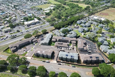 Kaleimaʻo Village Aerial Photo by Stanford Carr