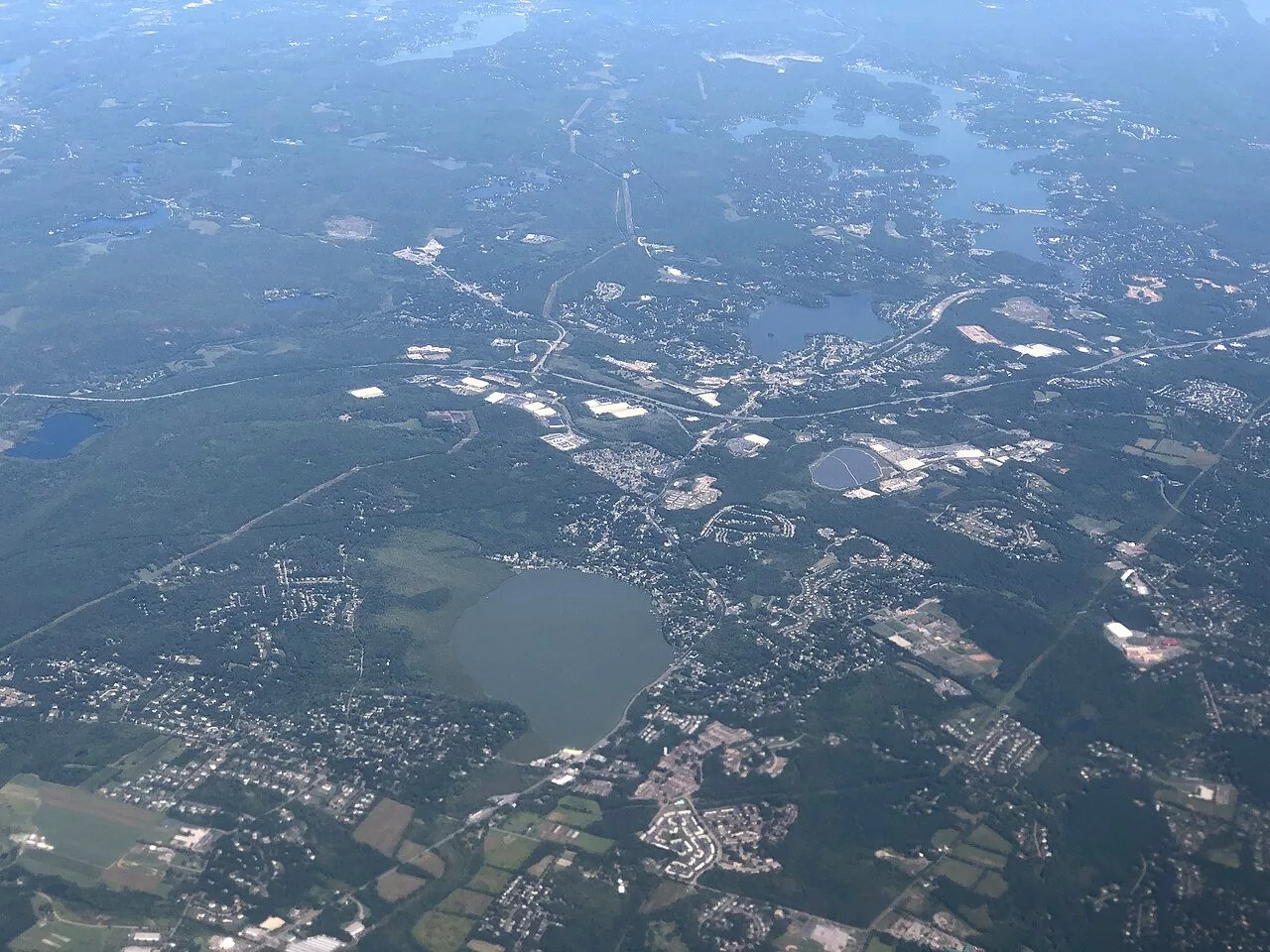 Aerial view of Mount Olive Township, N.J., with Budd Lake (Photo: Famartin / Wikimedia Commons, CC BY-SA 4.0)