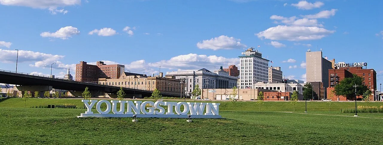 The Youngstown, Ohio, skyline from Wean Park (Photo: Dblcut3 / Wikimedia Commons, CC BY-SA 4.0)