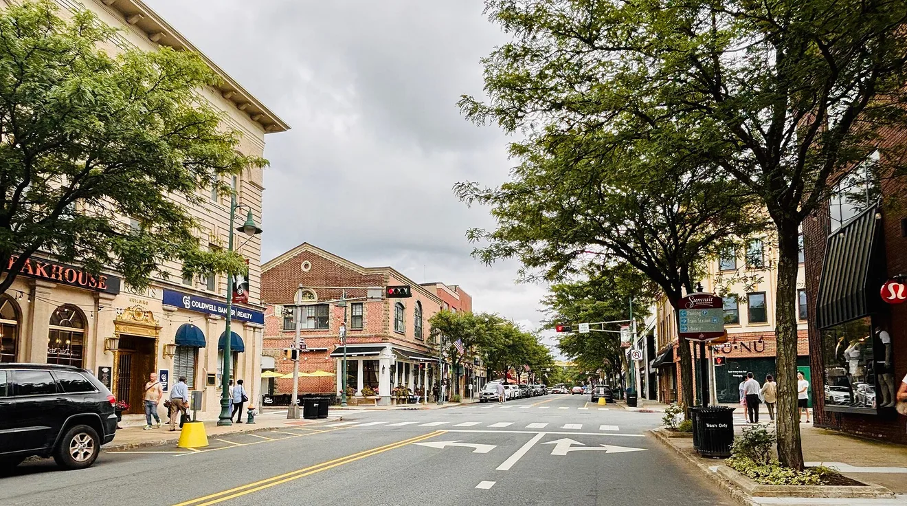 Downtown Summit, N.J., not the project site (Photo: AZacharyZ / Wikimedia Commons, CC0)