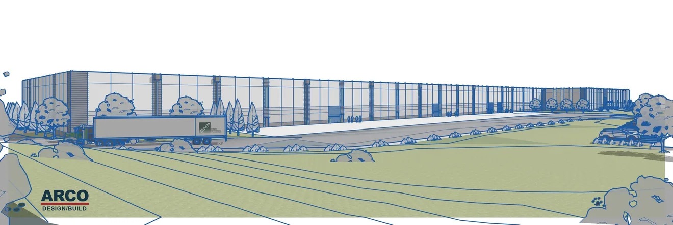 Rendering of the future Jamison Door and BMP Group plant in Hagerstown, Md. (Image: Jamison Door)